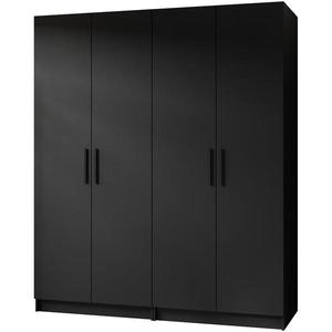 Skriňa X2 Gold 2d Čierna/Čierna vyobraziť