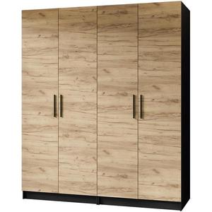 Skriňa X2 Gold 2d Čierna/Dub Craft Zlatý vyobraziť