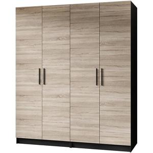 Skriňa X2 Gold 2d Čierna/Dub Sonoma vyobraziť