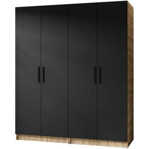 Skriňa X2 Gold 2d Dub Craft Zlatý/Čierna vyobraziť