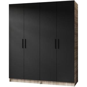 Skriňa X2 Gold 2d Dub Sonoma/Čierna vyobraziť