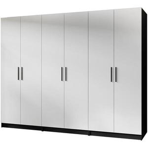 Skriňa X3 Gold 2d Čierna/Biela vyobraziť