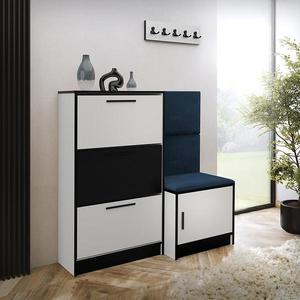 Skrinka na topánky Kpl Foli Biela + Modrá (KRONOS 09) vyobraziť