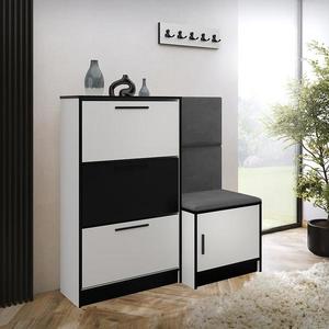 Skrinka na topánky Kpl Foli Biela + Sivá (ITAKA 50) vyobraziť