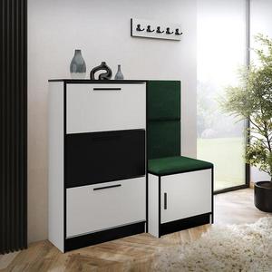 Skrinka na topánky Kpl Foli Biela + Zelená (KRONOS 19) vyobraziť