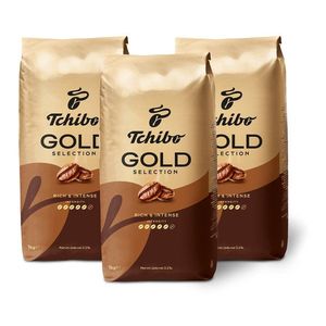Tchibo Gold Selection - 3x1kg zrnková káva vyobraziť