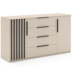 Komoda Torino II kašmír/čierna lamela vyobraziť