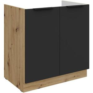 Kuchynská skrinka Aria-Bl/Ar Anti Fingerprint 80zl 2f Bb vyobraziť