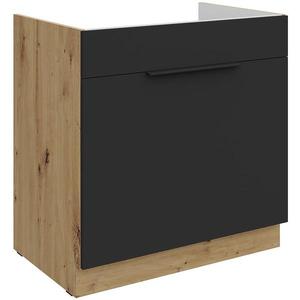 Kuchynská skrinka Aria-Bl/Ar Anti Fingerprint 80zl 1s Bb vyobraziť