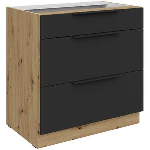 Kuchynská skrinka Aria-Bl/Ar Anti Fingerprint 80d 3s Bb vyobraziť