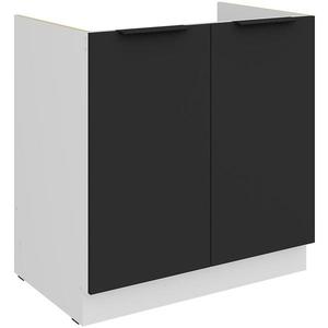 Kuchynská skrinka Aria-Bl/Wh Anti Fingerprint 80zl 2f Bb vyobraziť