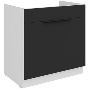 Kuchynská skrinka Aria-Bl/Wh Anti Fingerprint 80zl 1s Bb vyobraziť