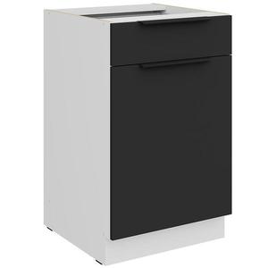 Kuchynská skrinka Aria-Bl/Wh Anti Fingerprint 50d 1f 1s Bb vyobraziť