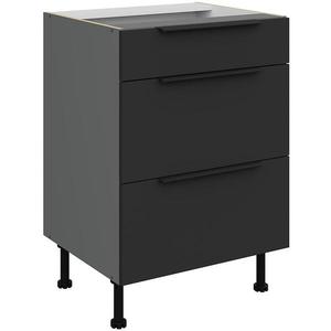 Kuchynská skrinka Aria-Bl/Ant Anti Fingerprint 60d 3s Bb vyobraziť