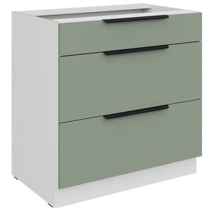 Kuchynská skrinka Aria-Sa/Wh Anti Fingerprint 80d 3s Bb vyobraziť