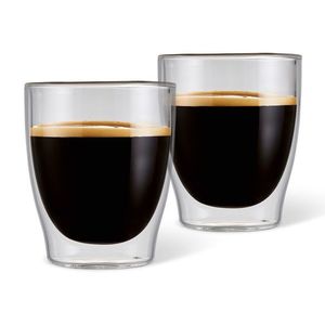 2 dvojstenné poháre na espresso vyobraziť