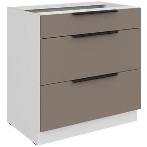 Kuchynská skrinka Aria-Ta/Wh Anti Fingerprint 80d 3s Bb vyobraziť