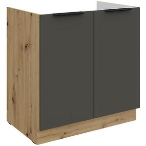 Kuchynská skrinka Aria-Gr/Ar Anti Fingerprint 80zl 2f Bb vyobraziť