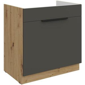 Kuchynská skrinka Aria-Gr/Ar Anti Fingerprint 80zl 1s Bb vyobraziť