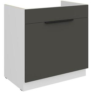 Kuchynská skrinka Aria-Gr/Wh Anti Fingerprint 80zl 1s Bb vyobraziť