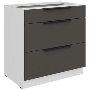 Kuchynská skrinka Aria-Gr/Wh Anti Fingerprint 80d 3s Bb vyobraziť