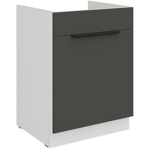 Kuchynská skrinka Aria-Gr/Wh Anti Fingerprint 60zl 1s Bb vyobraziť