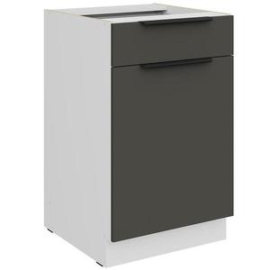 Kuchynská skrinka Aria-Gr/Wh Anti Fingerprint 50d 1f 1s Bb vyobraziť