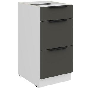 Kuchynská skrinka Aria-Gr/Wh Anti Fingerprint 40d 3s Bb vyobraziť