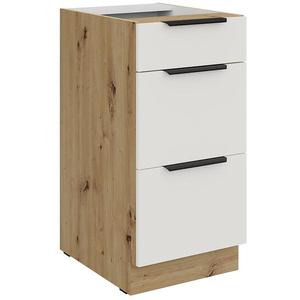 Kuchynská skrinka Aria-Wh/Ar Anti Fingerprint 40d 3s Bb vyobraziť