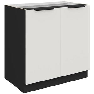 Kuchynská skrinka Aria-Wh/Bl Anti Fingerprint 80d 2f Bb vyobraziť