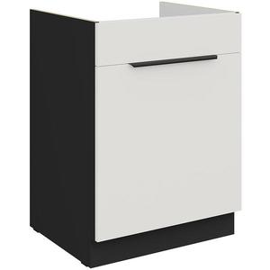 Kuchynská skrinka Aria-Wh/Bl Anti Fingerprint 60zl 1s Bb vyobraziť