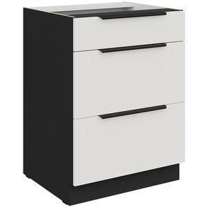 Kuchynská skrinka Aria-Wh/Bl Anti Fingerprint 60d 3s Bb vyobraziť