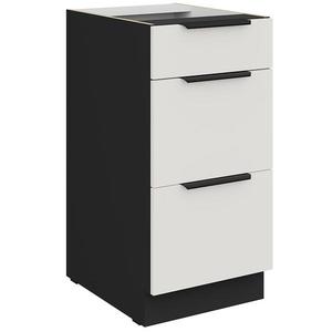 Kuchynská skrinka Aria-Wh/Bl Anti Fingerprint 40d 3s Bb vyobraziť