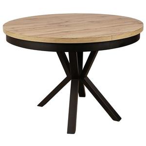 Stôl St-42 100+50 Dub Wotan/Čierna -Kovová noha vyobraziť