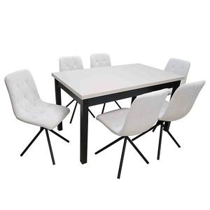 Jedálenská zostava1+6 Suzan kašmír/čierna vyobraziť