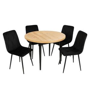 Jedálenská zostava1+4 Bino artisan/čierna vyobraziť