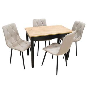 Jedálenská zostava1+4 Larisa artisan/čierna vyobraziť