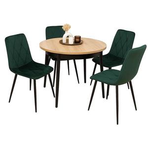 Jedálenská zostava1+4 Melania artisan/čierna vyobraziť