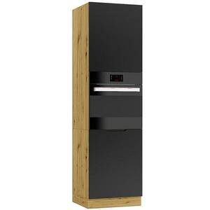 Kuchynská skrinka Cosmo Isabel D60 Pk/2133 P/L Čierny hrášok/Dub Artisan vyobraziť