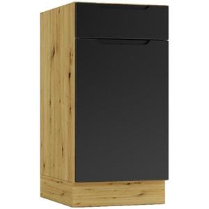 Kuchynská skrinka Cosmo Isabel D40s/1 P/L Čierny hrášok/Dub Artisan vyobraziť