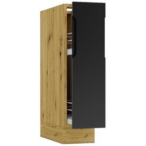 Kuchynská skrinka Cosmo Isabel D20 Cargo+Kôš Čierny hrášok/Dub Artisan vyobraziť