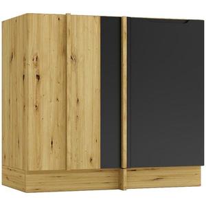 Kuchynská skrinka Cosmo Isabel Dnp P/L Čierny hrášok/Dub Artisan vyobraziť