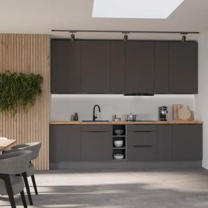 Kuchynská linka Aria GR/ANT 300 cm bez kuchynskej dosky vyobraziť