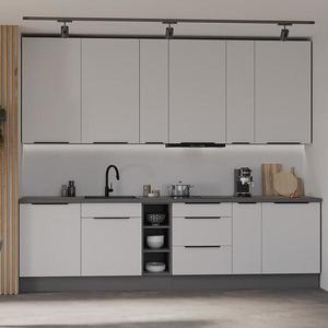 Kuchynská linka Aria WH/ANT 300 cm bez kuchynskej dosky vyobraziť