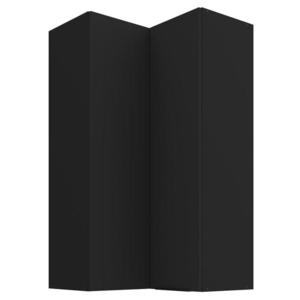 Skrinka do kuchyne Siena matná čierna 60x60 GN-108 2F (90°) vyobraziť