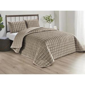 Prikrývka na posteľ 170x220 cm béžová vyobraziť