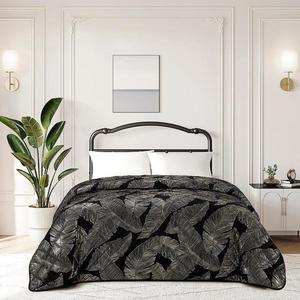 Prikrývka na posteľ Klaudia RQ-198 170x220 cm čierna vyobraziť