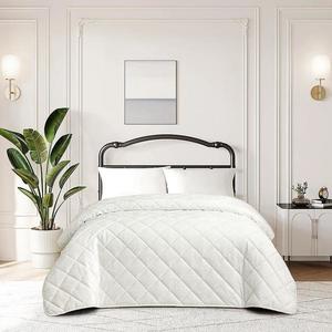 Prikrývka na posteľ Anna RQ-088 220x250 cm biela vyobraziť