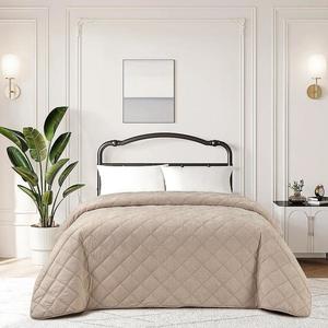 Prikrývka na posteľ Ela RQ-110 170x220 cm hnedá vyobraziť