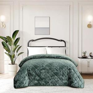 Prikrývka na posteľ Elena RQ-102 220x250 cm zelená vyobraziť